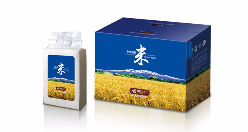长白工坊大米包装